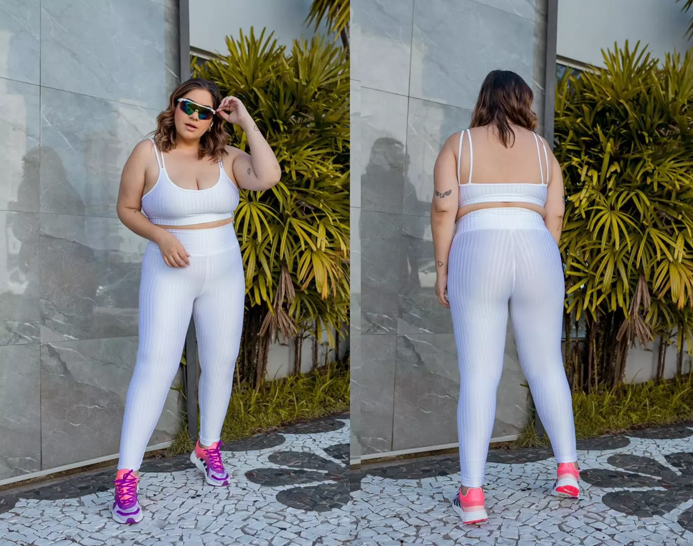 Conjunto 3D Legging +Top c/ Bojo - Ah9013 - * 3D ZERO TRANSPARÊNCIA - PLUS SIZE